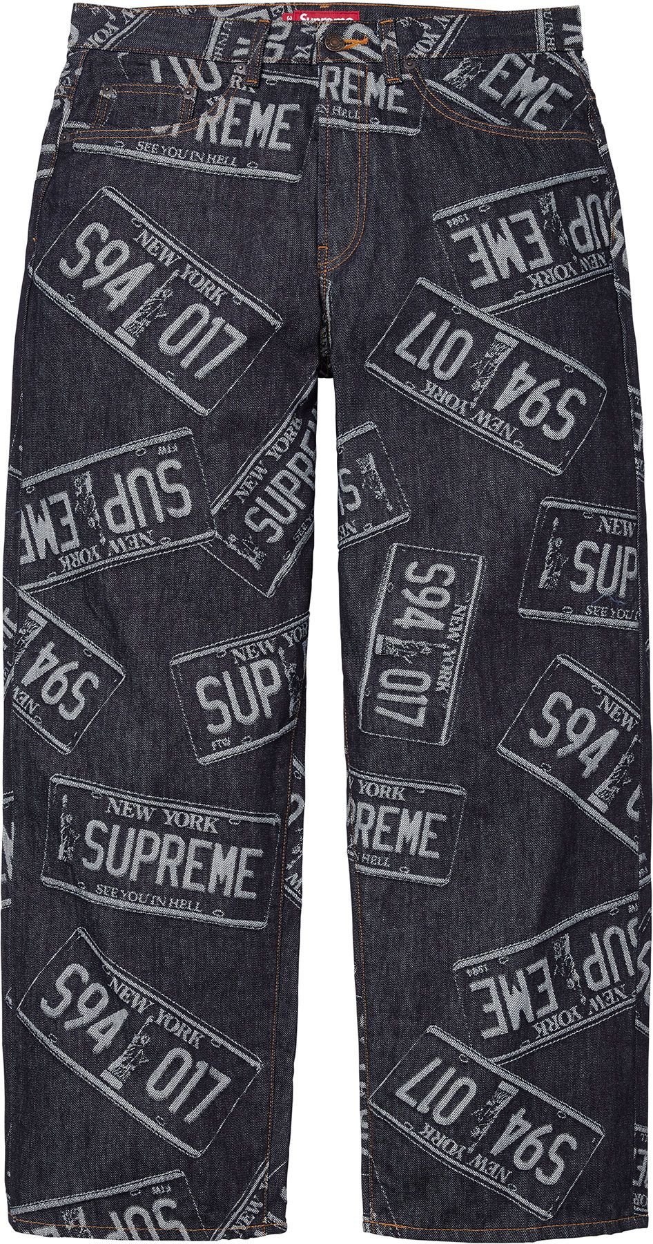 License Plate Baggy Jean view 2